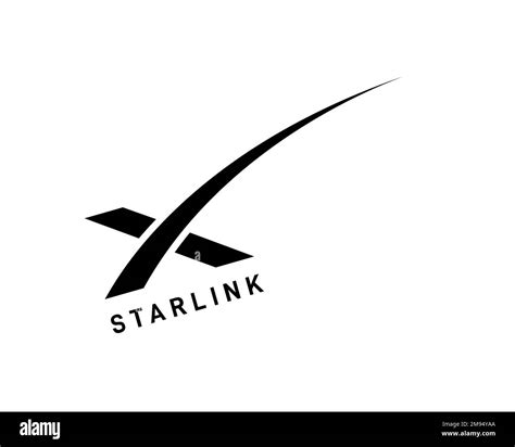 Starlink satellite constellation, rotated logo, white background Stock Photo - Alamy