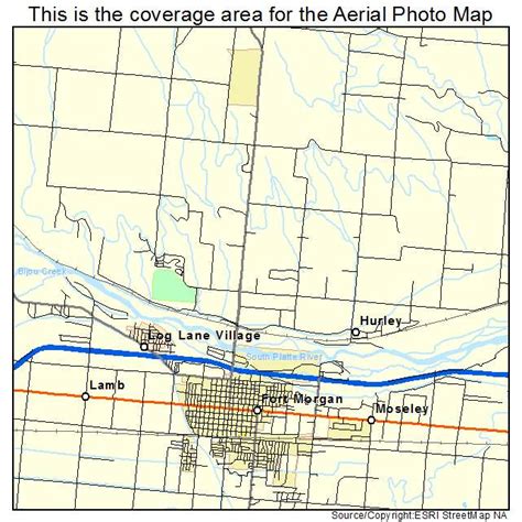 Aerial Photography Map of Fort Morgan, CO Colorado