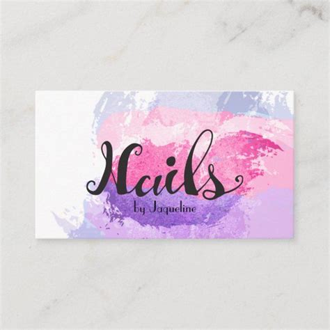 Elegant Nail Technician Business Card | Zazzle | Elegant nails, Nail salon names, Nail technician