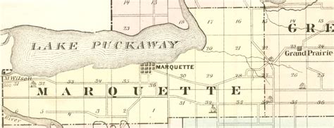 Marquette Township, Wisconsin Map - 1878