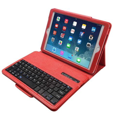 Lightahead Keyboard Case for Apple iPad 2/3/4 Folding Leather Folio Co