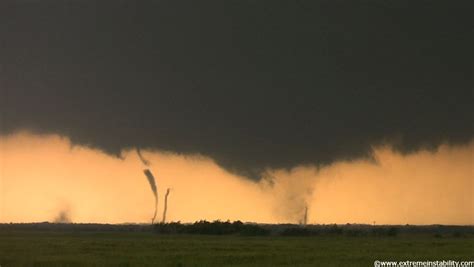 May 10, 2010 Wakita Oklahoma Multi-vortex Tornado | Storm images, Wild weather, Storm