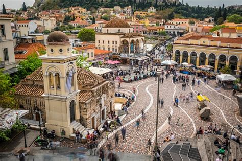 Monastiraki the most popular area of Athens Greece