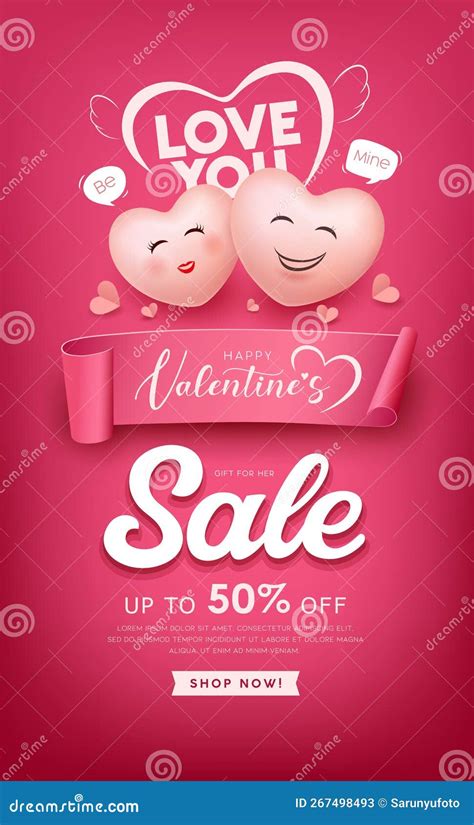 Valentine`s Day Roll Up Banner Design, Happy, Valentine`s Day Roll Up ...