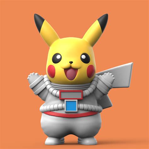 STL file ASTRONAUT PIKACHU PACK・3D printing model to download・Cults