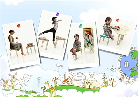 Kids Table & Stool Set on Behance