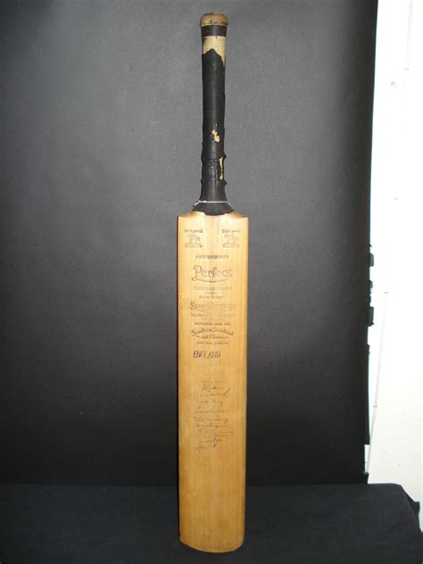 Signed England/India Cricket Bat Circa 1952 - auctions & price archive