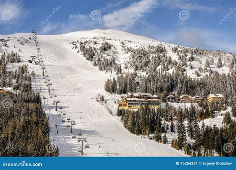 Ski Resort in Austrian Alps Stock Image - Image of blue, alps: 46264381