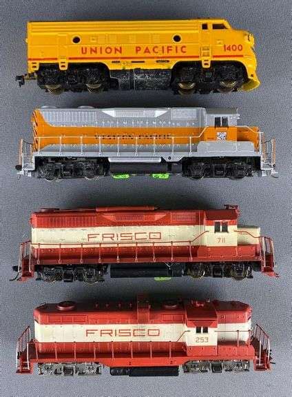 Group of 4 Assorted HO Scale Diesel Locomotives - Matthew Bullock Auctioneers