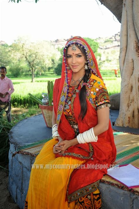 MY COUNTRY ACTRESS: Manchu Lakshmi in Lambadi Dress in a Movie shooting