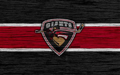 Download wallpapers 4k, Vancouver Giants, logo, WHL, hockey, Canada, emblem, wooden texture ...