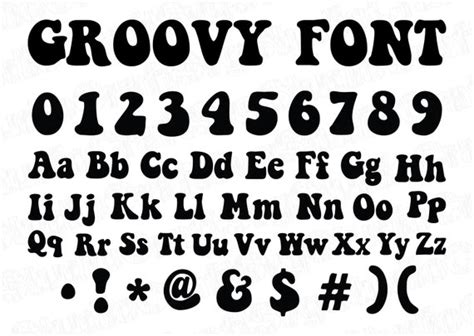 GROOVY FONT SVG Retro Alphabet Svg Vintage Font Svg Groovy - Etsy Australia