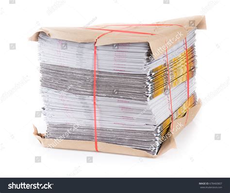 Stack Newspaper On White Background Stock Photo 678460807 | Shutterstock