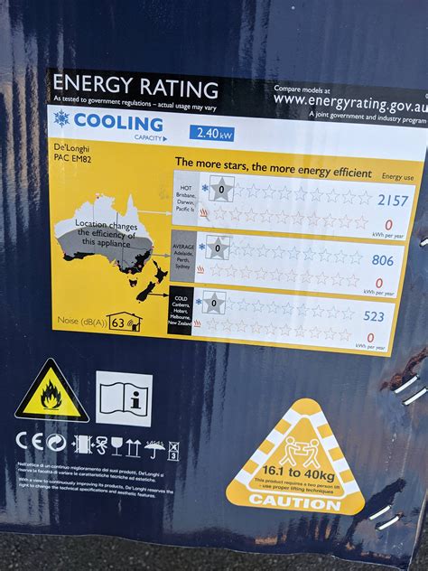 The air conditioner I bought today has the energy efficiency chart for ...