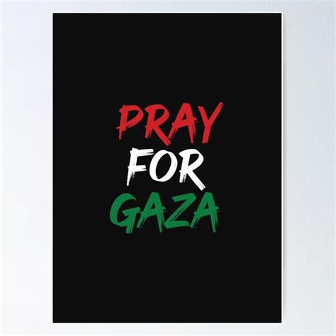 "Pray For Gaza - Free Palestine" Poster for Sale by Exertion | Redbubble