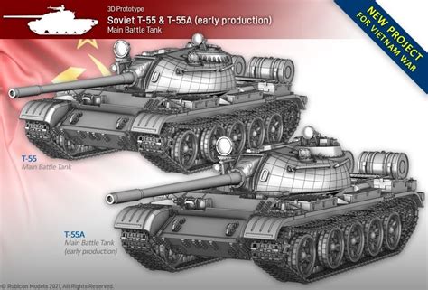 Wargame News and Terrain: Rubicon Models: Plastic Soviet T-55 Models Preview