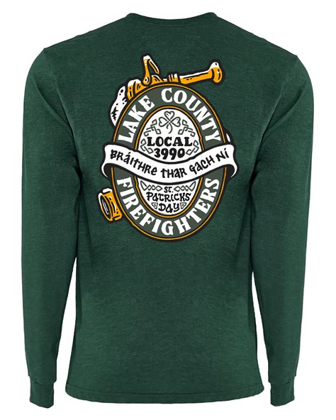 Lake County Firefighters St. Paddy's 2023 Long Sleeve ...