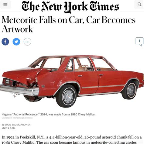 In The News - The Peekskill Meteorite Car