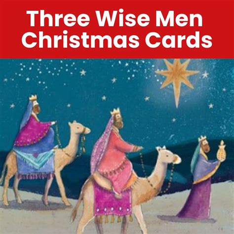 Religious Christmas cards featuring Three Kings/Three Wise Men