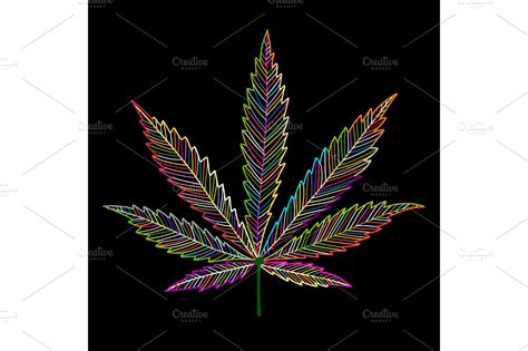 Cannabis leaf, sketch for your | Custom-Designed Illustrations ...