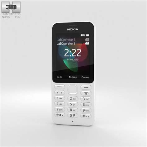 Nokia 222 White 3D electronics | CGTrader