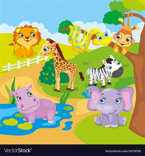 Zoo Cartoon Drawing at PaintingValley.com | Explore collection of Zoo Cartoon Drawing