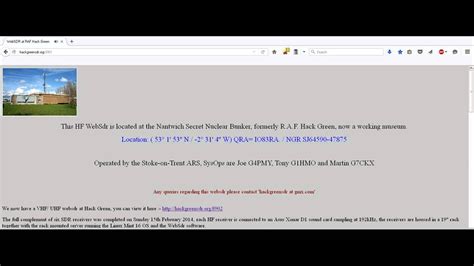 RAF Hack Green WebSDR - YouTube