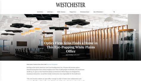 Zeiss' North American East Coast Headquarters | Featured In Westchester Magazine