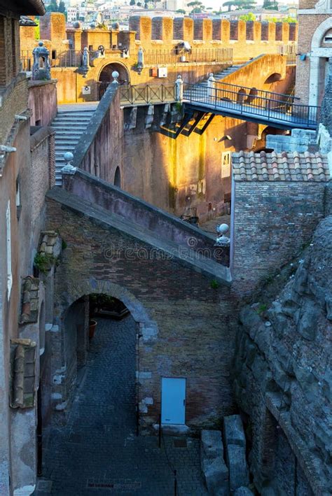 Inside the Castel Sant`Angelo in Rome Stock Photo - Image of inside ...