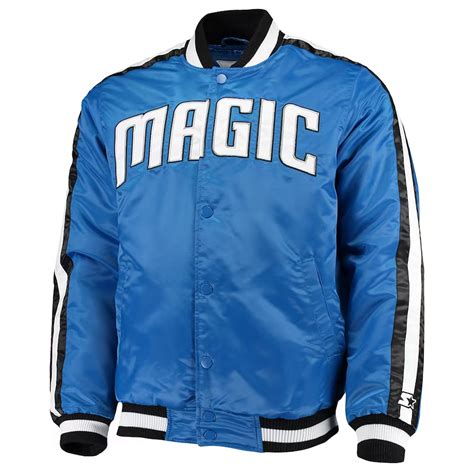 Blue Orlando Magic The Offensive Varsity Satin Jacket - Jacket Makers