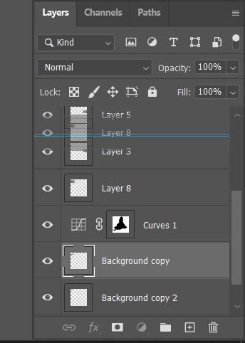 Move, stack, and lock layers in Photoshop