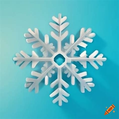 Macro photo of a snowflake