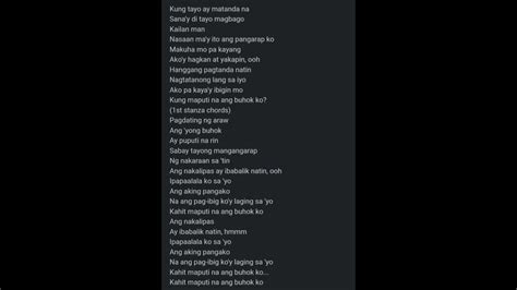 kahit tayo ay matanda na with lyrics - YouTube