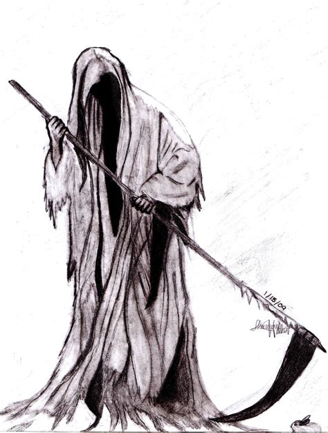 Pin on Reaper drawing | Reaper drawing, Grim reaper drawing, Grim ...