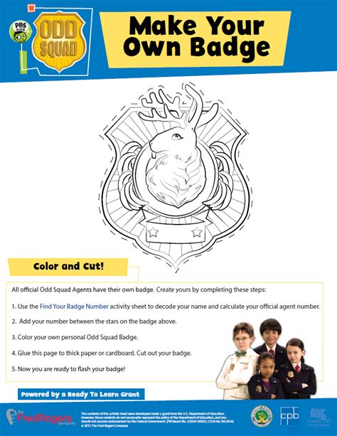 Odd Squad Printable Badge - Printable Calendars AT A GLANCE