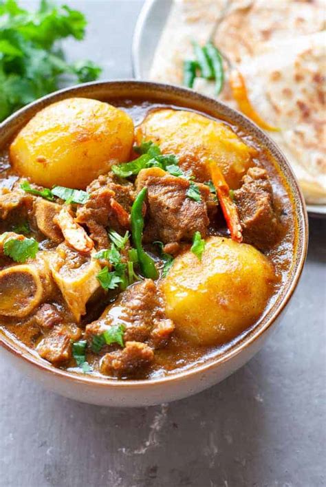 Aloo Gosht (Mutton/Lamb and Potato Curry) | Indian Ambrosia