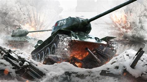 T-34 Russian WWII Tank Action Movie 4K