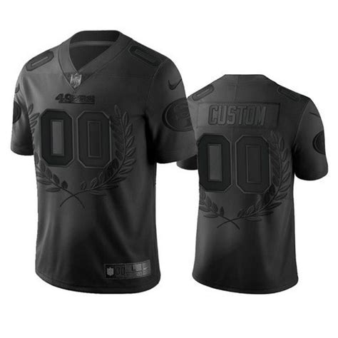 Niners Custom MVP Platinum Black Limited Jersey – US Sports Nation