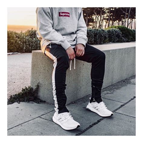 Mnml Track Pants Black/White size M ใหม่/แท้ | Shopee Thailand