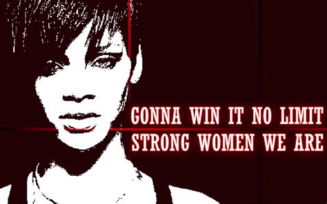 Song Lyric Quotes In Text Image: Winning Women - Rihanna Song Quote Image
