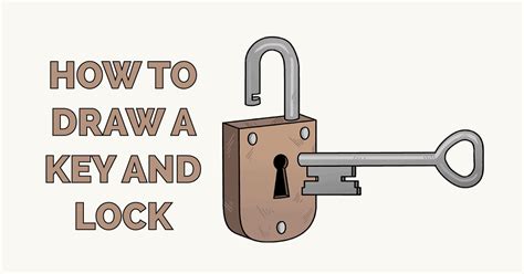 How to Draw a Key and Lock - Really Easy Drawing Tutorial