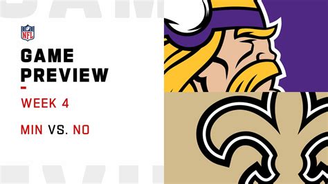 Vikings vs. Saints preview | Week 4