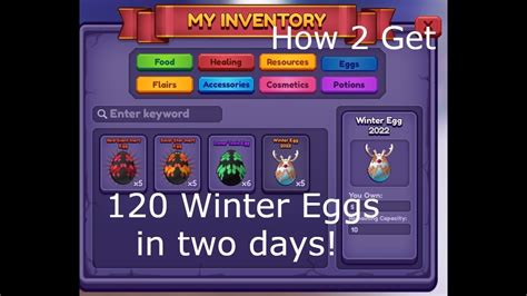 DRAGON ADVENTURES HOW TO GET 120 WINTER EGGS IN 2 DAYS! WINTER EVENT ...