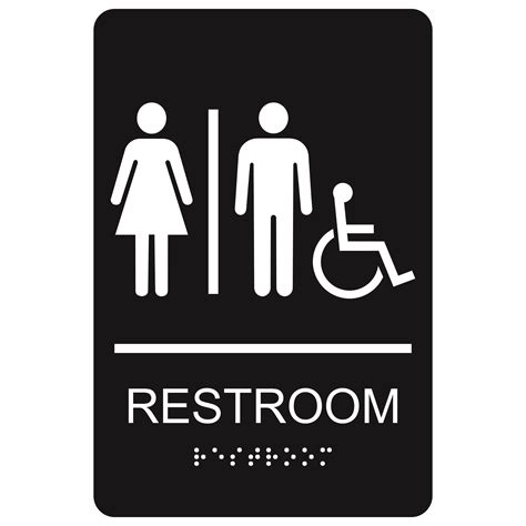 Restroom Symbol Signs Informationguide Ada Signs Ada