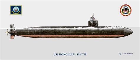 USS Honolulu SSN-718 Print US Navy | eBay