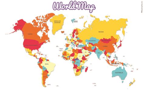 Printable World Map For Kids