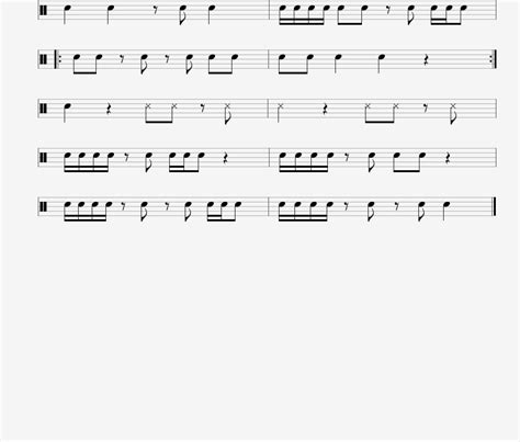 Snare Drum Sheet Music focusing on 8th note (quaver) rests | Learn ...