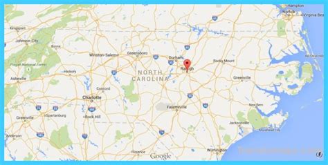 Map of Raleigh North Carolina - TravelsMaps.Com