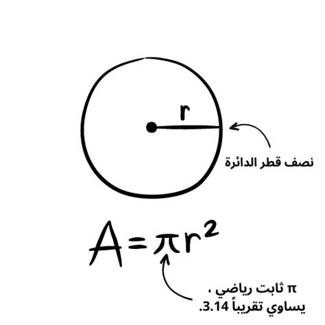 طريقة حساب مساحة الدائرة خطوة بخطوة - كيف عربي