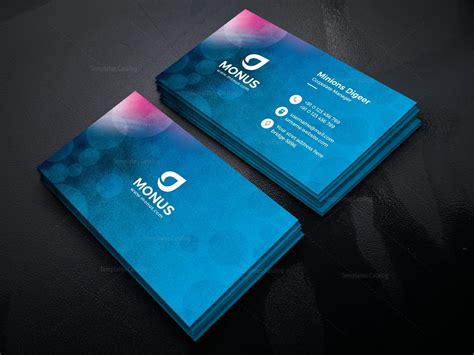 Bubble Modern Business Card Design Template - Graphic Templates